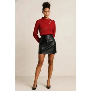 Lauren by Ralph Lauren Red Knit Sweater – Size Small